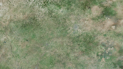 Diourbel, Senegal - outlined. Satellite © Yarr65