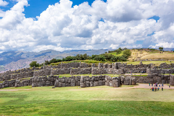 Sacsayhuaman fortress, Inca ruins in Cusco or cuzco town, Peru