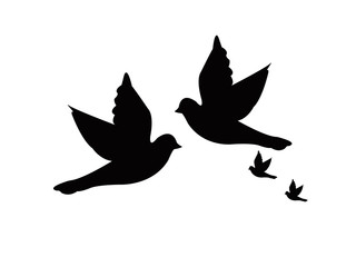 bird icon on white background.