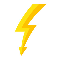 Thunder lightning bolt pictogram icon design element vector illustration for design concept electric