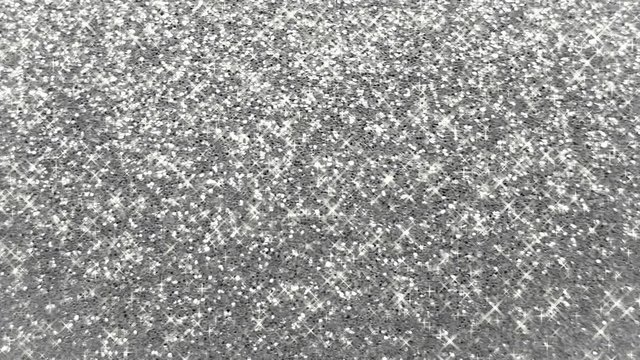 Silver glitter sparkling background animation