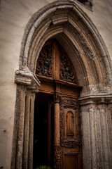 old church door