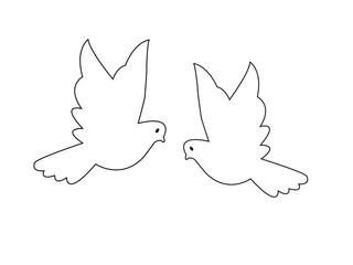 bird icon on white background.