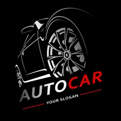 Foto op Canvas Car Logo Auto Abstract Lines Vector. Vector illustration © master_andrii