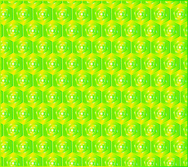 Seamless pattern with green circles