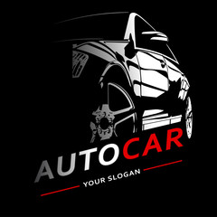Car Logo Auto Abstract Lines Vector. Vector illustration