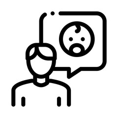 news about poor condition icon vector outline illustration