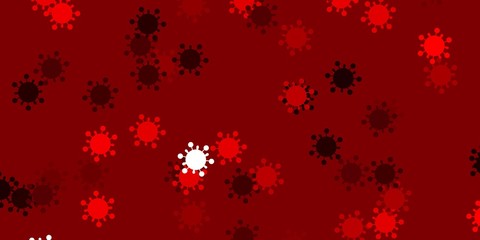 Obraz na płótnie Canvas Light red vector template with flu signs.