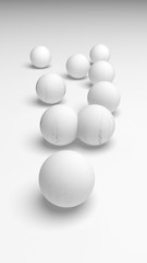 White abstract background. Lowpoly backdrop. Crumpled paper. 3D illustration