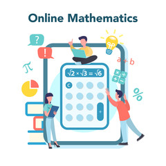 Online math course. Learning mathematics in internet,