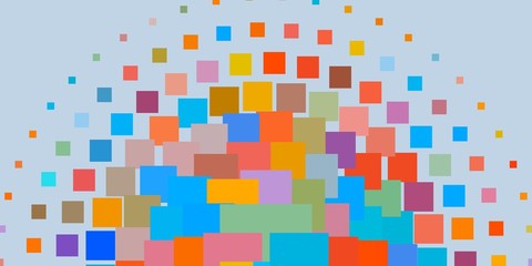 Light Blue, Yellow vector pattern in square style. Abstract gradient illustration with colorful rectangles. Modern template for your landing page.