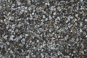 Natural grey background with gravel