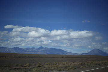 mountain landscape with clouds