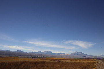 mountains and clouds
