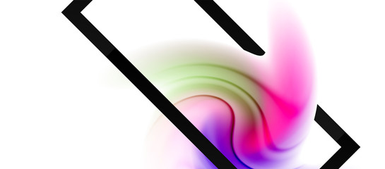 Abstract background, fluid mixing gradient liquid style colors composition. Vector Illustration For Wallpaper, Banner, Background, Card, Book Illustration, landing page