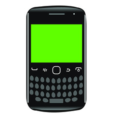 Old mobile phone vector illustration