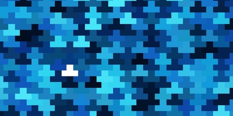 Light BLUE vector pattern in square style. Abstract gradient illustration with rectangles. Modern template for your landing page.