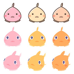 フウセンウオ_イラスト_セット