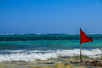 High winds at Maya Riviera, Akumal, Quintana Roo, Mexico