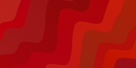 Light Red vector texture with wry lines. Abstract illustration with bandy gradient lines. Pattern for websites, landing pages.