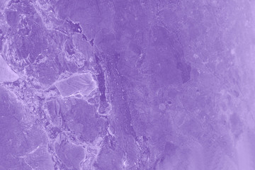 Purple violet wall with marble pattern. Stone surface texture background