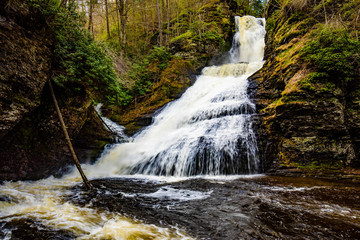 Scenic Dingmans Falls in Delaware Township tourist destination