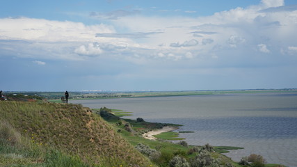 Fototapeta na wymiar nature landscape sea bay lighthouse