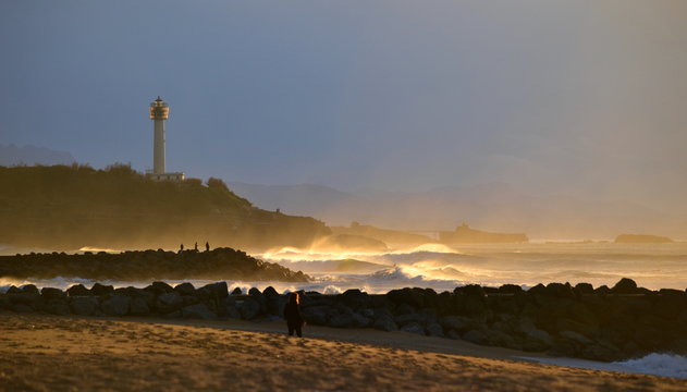 coucher de soleil oc&eacute;an