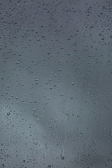 drops of water on the window