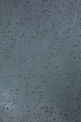 drops of water on the window