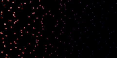 Dark Pink, Red vector texture with beautiful stars. Colorful illustration with abstract gradient stars. Theme for cell phones.