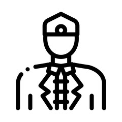 malaysian men icon vector. malaysian men sign. isolated contour symbol illustration