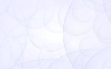 Abstract white background. Backdrop with light transparent bubbles. 3D illustration