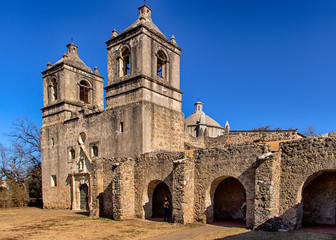Fototapeta na wymiar Historic Mission Concepcion National Park Service San Antonio Texas
