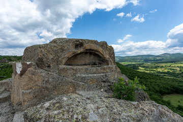 Fototapeta na wymiar Old Thracian sanctuary. Thracian sanctuary complex near Tatul, Bulgaria.