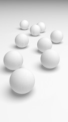 White abstract background. Lowpoly backdrop. Crumpled paper. 3D illustration
