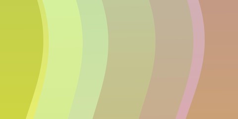 Light Green, Red vector template with curved lines. Colorful geometric sample with gradient curves.  Best design for your ad, poster, banner.