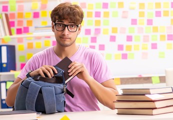 Student preparing for exams with many conflicting priorities