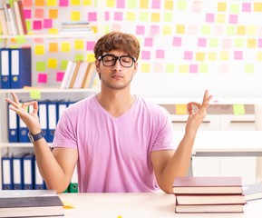 Student preparing for exams with many conflicting priorities