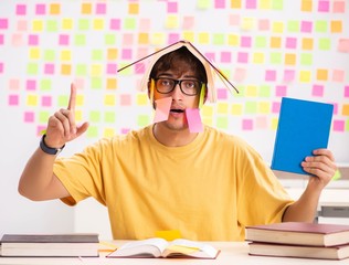 Student preparing for exams with many conflicting priorities