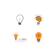 bulb logo vector