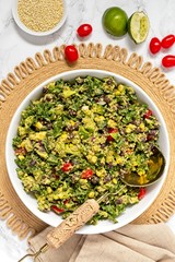 Avocado Black Bean Vegetables Salad
