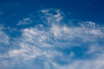 Obraz premium White clouds on blue sky background