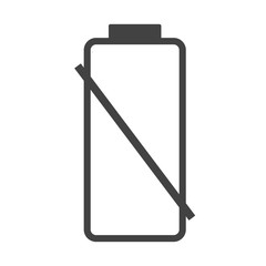 Battery charge level indicator bar icon, full, empty or loading on white for design, stock vector illustration