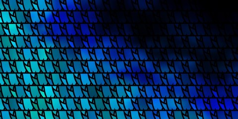 Naklejka premium Dark BLUE vector template with crystals, triangles.