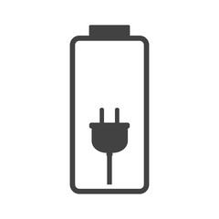 Obraz premium Battery charge level indicator bar icon, full, empty or loading on white for design, stock vector illustration