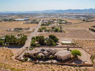 High angle view of some residence building of Enterprise area