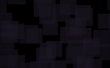 Black abstract background. Backdrop with grey squares. 3D illustration