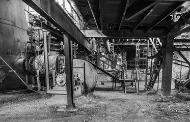 In the old blast furnace shop