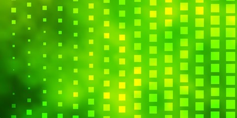 Light Green, Yellow vector background with rectangles. Modern design with rectangles in abstract style. Pattern for busines booklets, leaflets